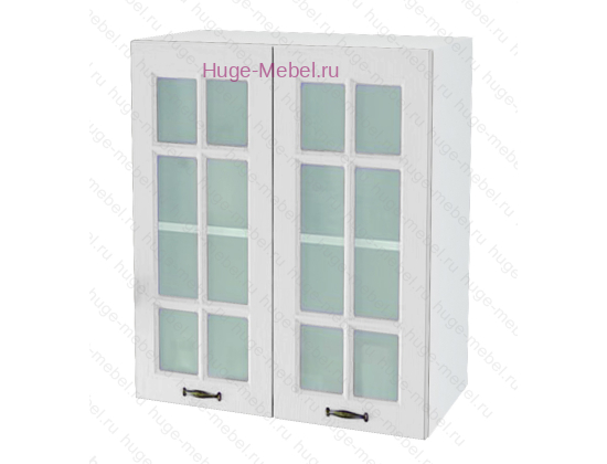 Кухонный шкаф верхний со стеклом 600 Мария (белый)