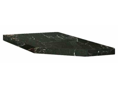 Столешница левая для торцевой полки 300 мм Мраморный берег, 38 мм