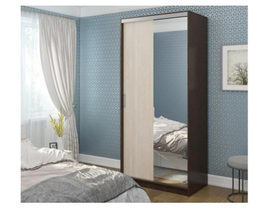 Шкаф-купе "Альянс 1 Венге/Дуб"