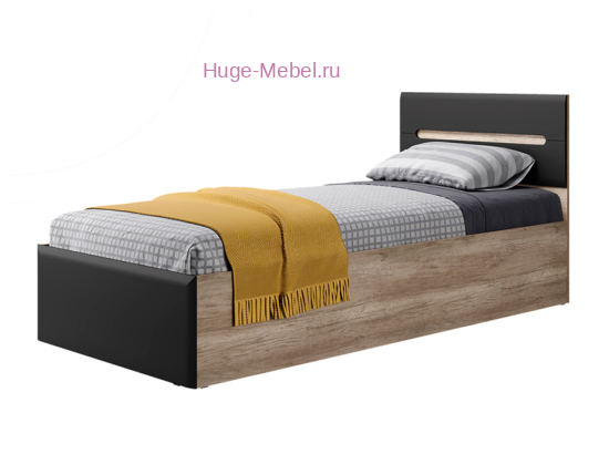 Односпальная кровать "Наоми КР-12 графит"