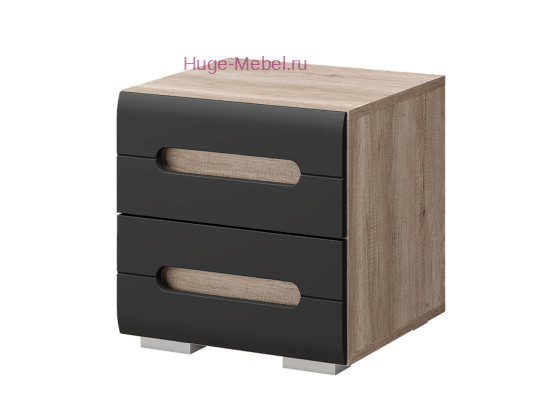 Тумба прикроватная "Наоми ТБ-15" графит