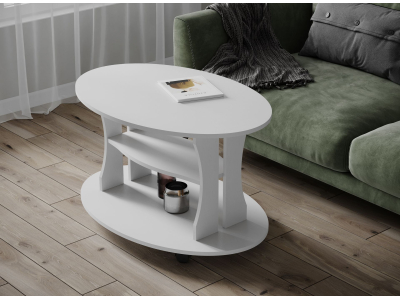 Стол журнальный "Консул-1 белый"