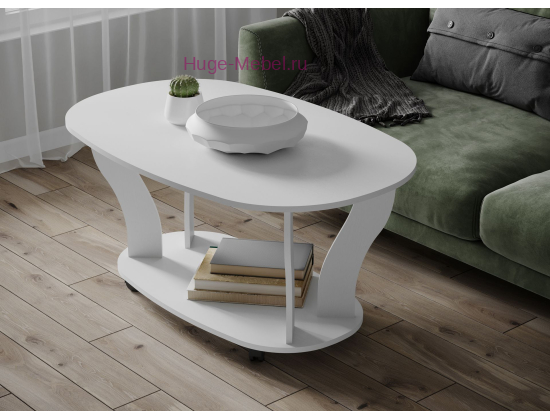 Стол журнальный "Консул-3 белый"
