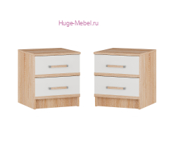 2 прикроватные тумбы Сакура белые