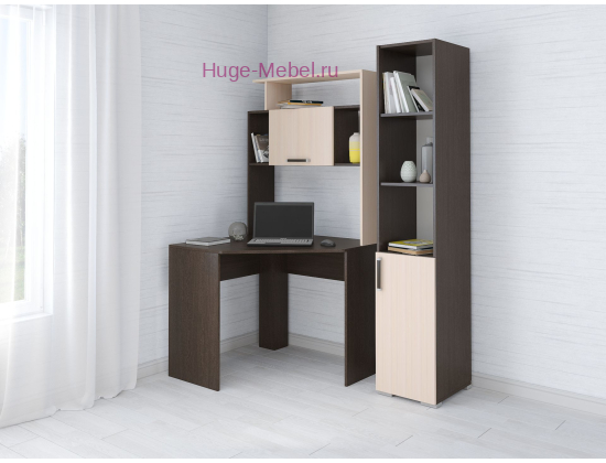 Компьютерный стол с пеналом "Квартет-12 венге"