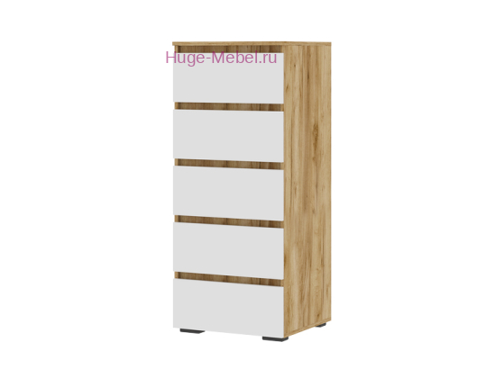 Комод "Хелен КМ 03" белый +крафт