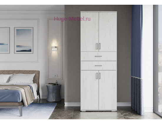 Шкаф "Нельсон-5" крафт белый