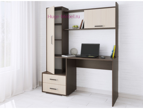 Стол компьютерный "Квартет-9 венге/дуб"