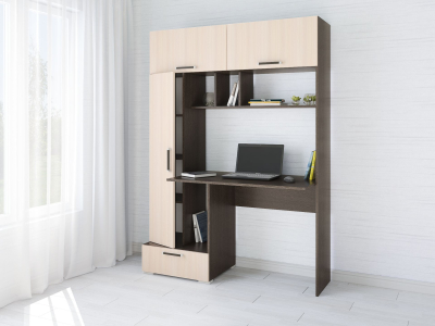 Стол компьютерный "Квартет-11 венге/дуб" Стол компьютерный "Квартет-11 венге/дуб"
