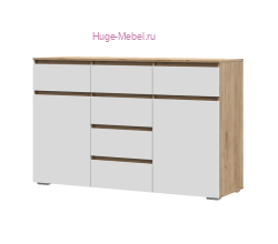 Комод "Хелен КМ 05" белый+крафт