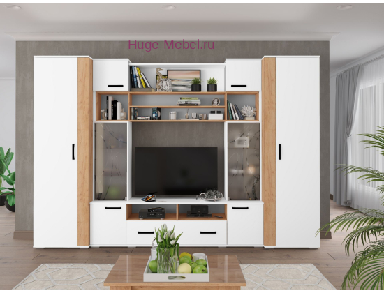 Гостиная "Оскар-18 К1 белая"