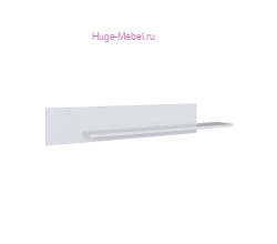 Полка настенная "Плейона" белая
