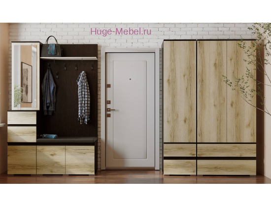 Прихожая "Плейона" венге