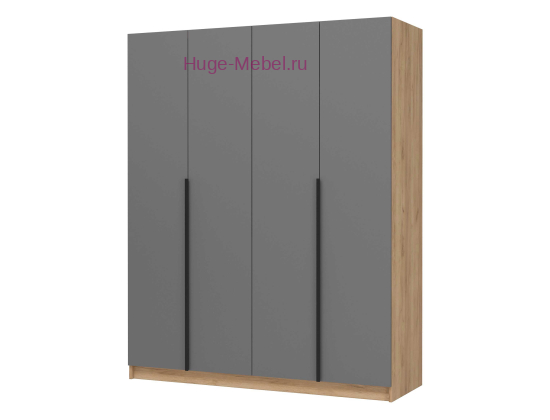 4-х створчатый шкаф "Лион ШК-03" графит