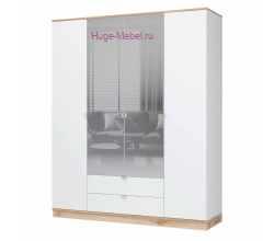 Шкаф 4х створчатый с зеркалом "Юкки" 1800