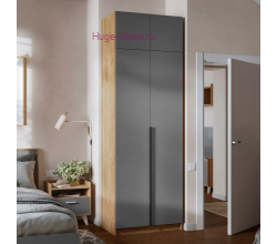 Шкаф "Лион ШК-01" графит высотой 240 см