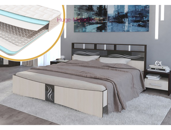 Кровать с матрасом Эрика эконом 160х200