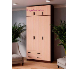 Шкаф без зеркала "Лагуна венге" высотой 255 см