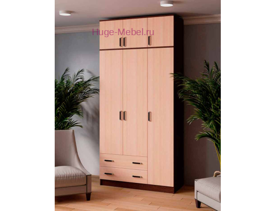 Шкаф без зеркала "Лагуна венге" высотой 255 см