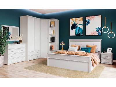Спальня с угловым шкафом "Ливорно К1" анкор Спальня с угловым шкафом "Ливорно К1" анкор