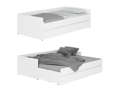 Кровать трансформер "Симпл КР-51" белая