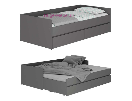 Кровать трансформер "Симпл КР-51" графит
