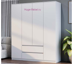 Шкаф 4-х створчатый "Симпл" белый