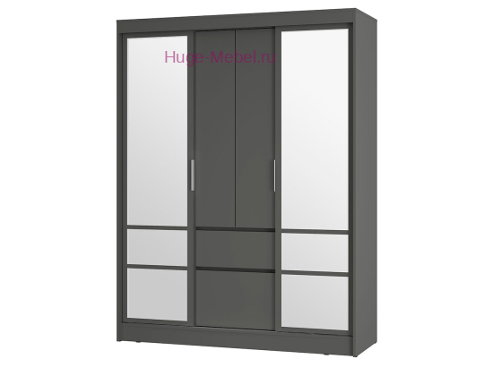 Шкаф-купе "Симпл" графит