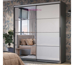 Шкаф-купе 196 см "Крафт-6" графит