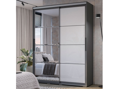 Шкаф-купе 1.6 метра "Крафт-6" графит Шкаф-купе 1.6 метра "Крафт-6" графит