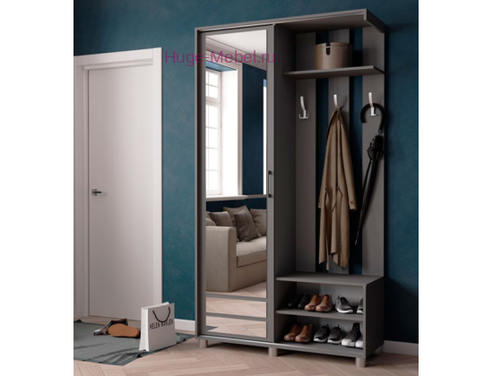 Прихожая "Ларго-2" графит серый