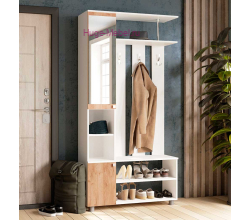 Прихожая "Эконом" белый/крафт