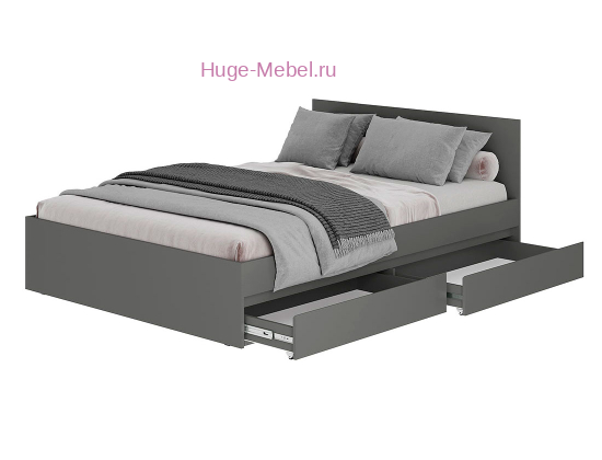 Кровать 120х200 "Симпл" графит