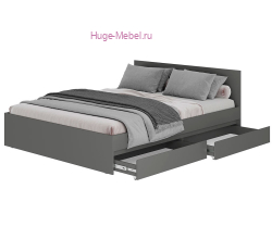 Кровать 160х200 "Симпл" графит
