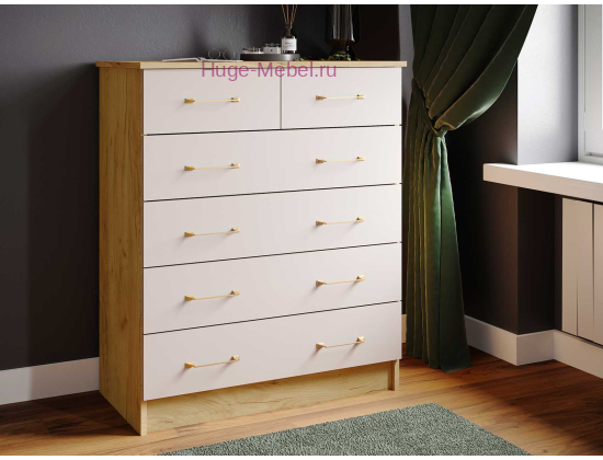 Комод "Катрин 5К" кашемир+крафт