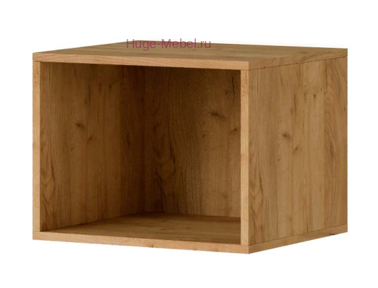 Полка куб "Милан" дуб крафт золото