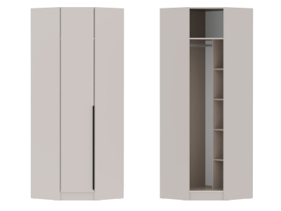 Угловой шкаф "Мадрид" кашемир (угол скос) Угловой шкаф "Мадрид" кашемир (угол скос)