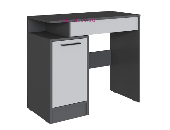 Стол косметический "Вегас" графит +серый камень