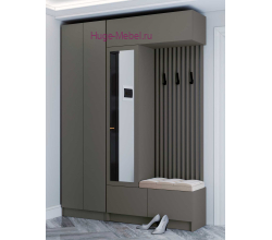 Прихожая "Руэлла" 1.6 метра графит серый