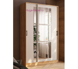 Шкаф-купе 140 см "Стиль-2" кашемир +дуб крафт