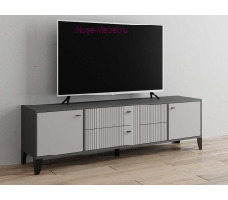 Тумба ТВ "Парус-10" графит/светло-серый