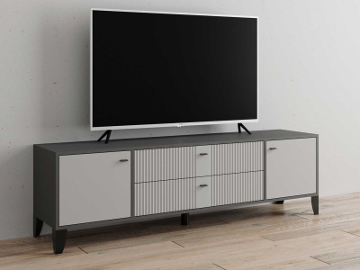 Тумба ТВ "Парус-10" графит/светло-серый Тумба ТВ "Парус-10" графит/светло-серый