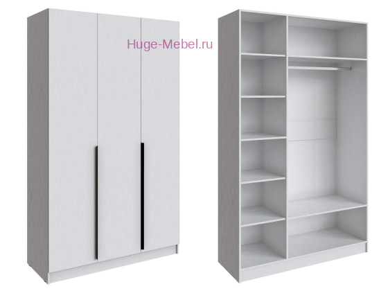 Шкаф "Мадрид" 1,4 м без зеркала белый