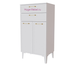 Высокий комод "Толедо ТТ-30" белый