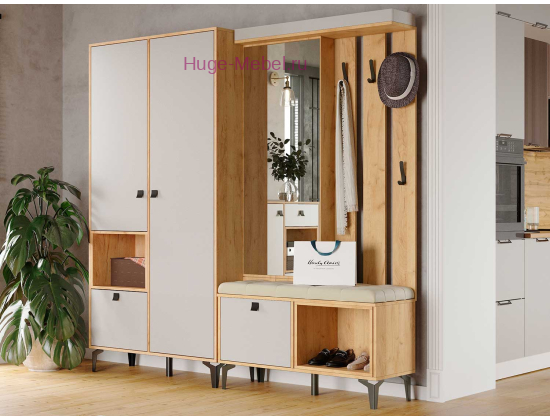 Прихожая 197 см "Милан" кашемир