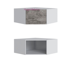 Антресоль Н400 для углового шкафа "Мадрид" ателье (угол скос)