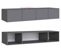 Антресоль Н300 для шкафов "Мадрид" 1.6 метра (графит)