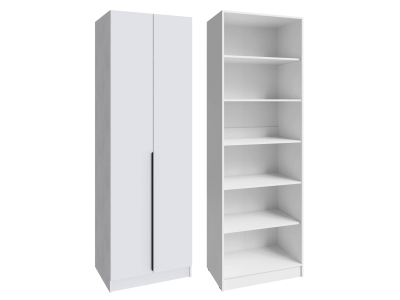 Шкаф 75 см с полками "Мадрид" белый Шкаф 75 см с полками "Мадрид" белый