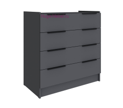 Комод 85 см "Мадрид" графит