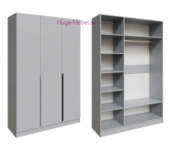 Шкаф "Мадрид" 1,5 м без зеркала серый